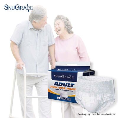 80g-190g SnuGrace Pañal desechable para adultos con pantalla de orina y pantalones anti olor