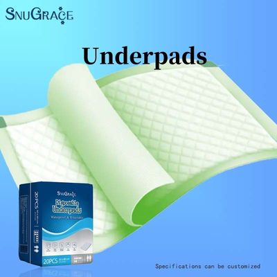Pulpa de flujo SAP Tejido de tejido no tejido PE Perros de compañía Toilet Changing Pads Favorito del cliente
