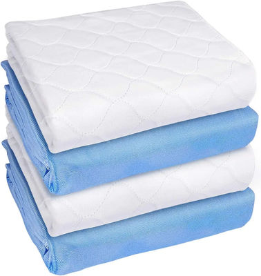 Protección contra la incontinencia reutilizable con almohadilla de cama para adultos lavable de microfibra tejida simple