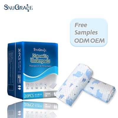 SNUGRACE Diseño gratuito almohadillas desechables para incontinencia para mujeres adultas de alta absorción