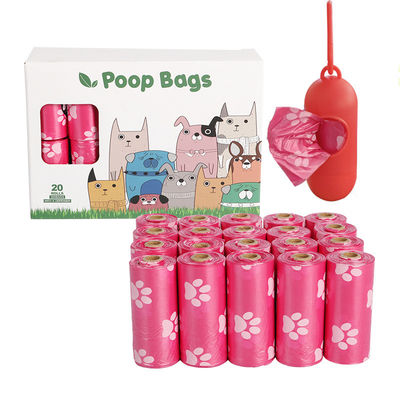 Dispensador de bolsas de basura para perros biodegradable compostable con logotipo impreso