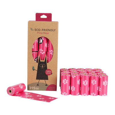 Dispensador de bolsas de basura para perros biodegradable compostable con logotipo impreso