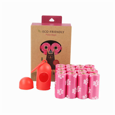 Dispensador de bolsas de basura para perros biodegradable compostable con logotipo impreso