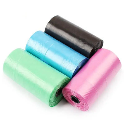 Limpieza hecha fácilmente biodegradable de almidón de maíz bolsas de plástico de caca para perros con impresión personalizada