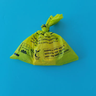 Limpieza hecha fácilmente biodegradable de almidón de maíz bolsas de plástico de caca para perros con impresión personalizada