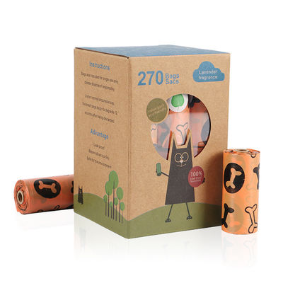 Personaliza la gestión de residuos de tu perro Biodegradable bolsas de caca para perros rollo de almidón de maíz