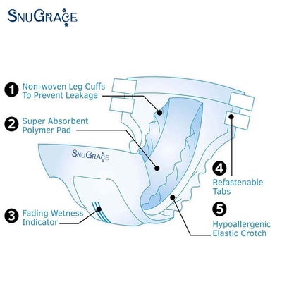 Obtener muestras gratis de SnuGrace Super Absorbente suave engrosado de la incontinencia pañal para adultos