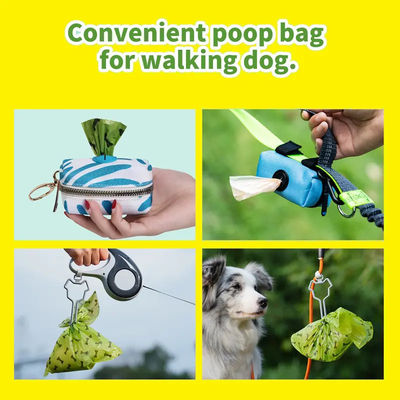 Bolsa de basura de perros de almidón de maíz biodegradable personalizada para propietarios respetuosos con el medio ambiente
