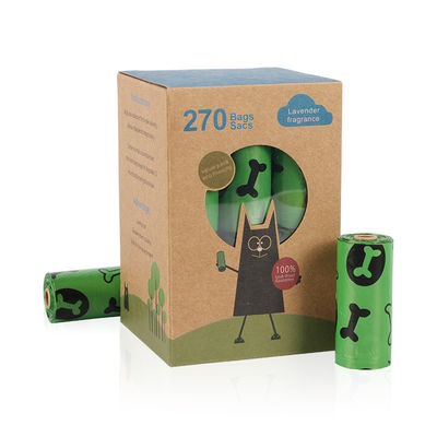 Diseño personalizado Material biodegradable 100% ecológico Residuos para mascotas Bolsa de caca para perros