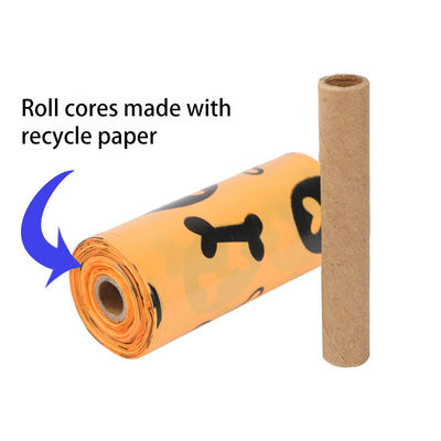 Bolsa de caca para perros de etiqueta personalizada biodegradable compostable degradable para la eliminación de desechos de mascotas