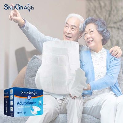 SnuGrace OEM ODM Pañal para adultos de alta absorción Impreso Ultra grueso desechable Respiratorio