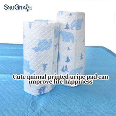 Superficie seca de absorción de SAP desechable bajo almohadillas para almohadillas de incontinencia para adultos SnuGrace