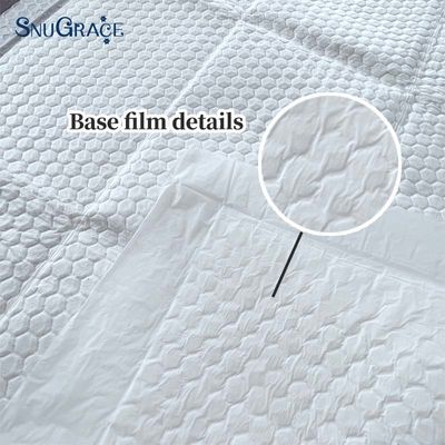 Superficie seca de absorción de SAP desechable bajo almohadillas para almohadillas de incontinencia para adultos SnuGrace