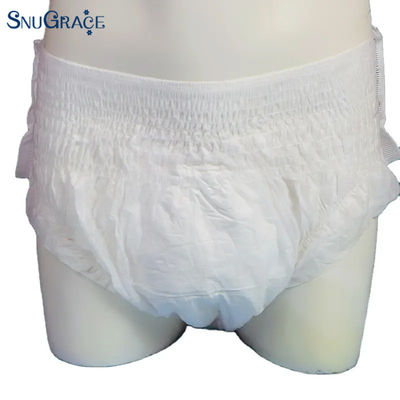 Pulpa de pelusa desechable para adultos Pull Up Pants Pañales para ancianos Respirable cómodo
