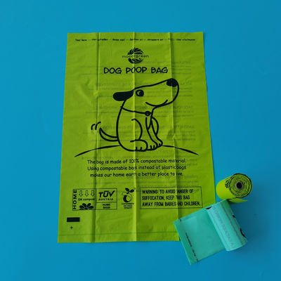 Diseño personalizado Compostable Cargador de bolsas de caca para perros para eliminación de desechos ecológicos