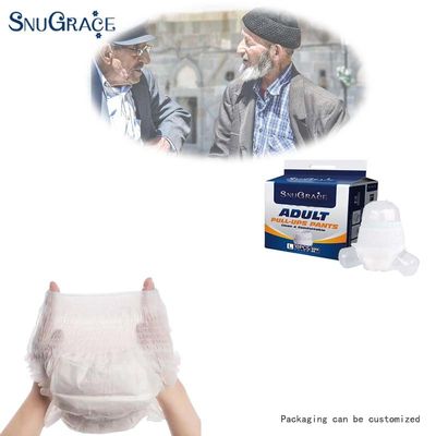Pantalones de pañales para adultos para pacientes del hospital Canal de prevención de fugas 3D anti-fuga