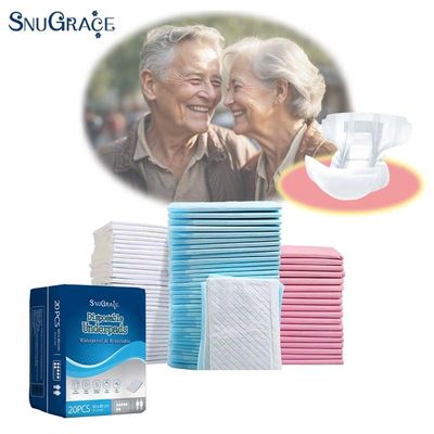 SnuGrace Adultos Envases de bajo de secado rápido Envases sanitarios de absorción de orina para la incontinencia
