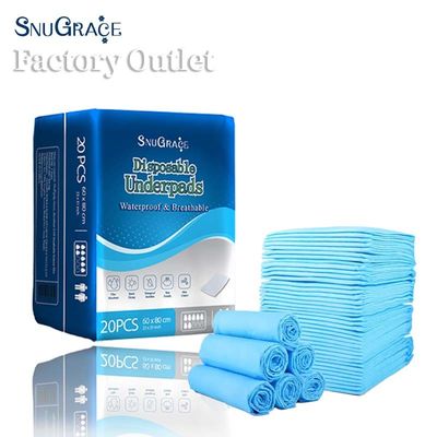 SnuGrace Protector contra fugas Pad de incontinencia desechable para adultos 60 * 90 Muestra gratuita Diseño impreso