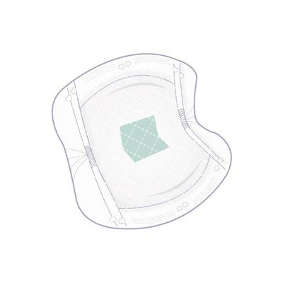 Pads de amamantamiento desechables para puerpera mujer de 5 pulgadas Pads de polímero de la maternidad