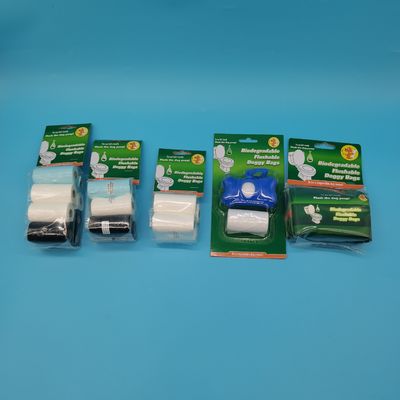 Bolsa de basura para mascotas Función limpia Bolsas de basura para perros compostables para bolsas biodegradables para perros