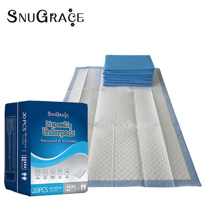 SNUGRACE almohadillas de incontinencia personalizadas para adultos almohadilla de bajo desechable para incontinencia