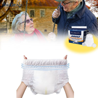 Pañales para adultos de un solo uso impresos unisex con material extra grueso y superabsorbente