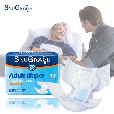 SNUGRACE Adult Diaper ofrece muestras gratuitas para absorción rápida y 75g-150g de pulpa de flujo