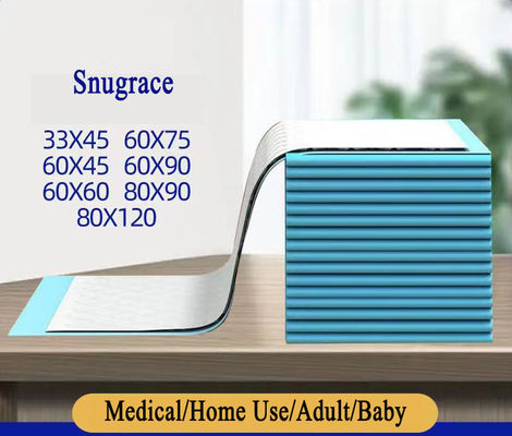 Producto de cuidado de la salud Pulpa de pelusa SAP Tejido de tejido no tejido Tissue PE Backfilm Underpad 60*90 Cm