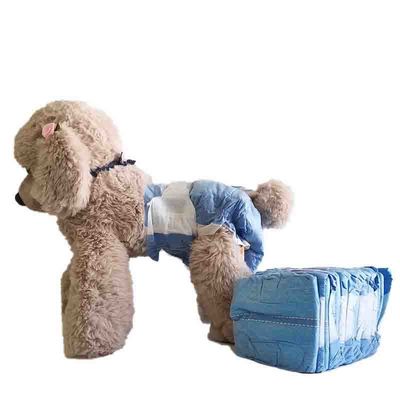 Pañal desechable para mascotas tamaño personalizado envoltorio de alta absorción para perros machos