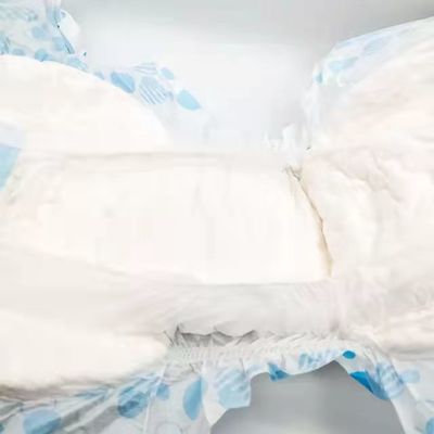 Pañal impreso para adultos OEM/ODM con pulpa de pelusa y hoja trasera de película no tejida