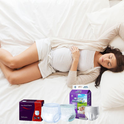 Servilletas sanitarias desechables para pantalones de período menstrual de mujeres en diseño de maternidad