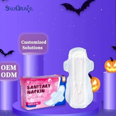 SNUGRACE suave y transpirable, pañuelo higiénico para mujeres orgánico, soporta personalización de productos OEM.