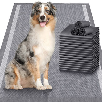 Pads de entrenamiento desechables para mascotas con carbón de bambú súper absorbente y pegatina adhesiva