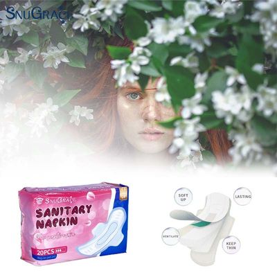 Respirable saludable sanitario desechable pañuelo de ropa corporal core alivia la dismenorrea 240mm