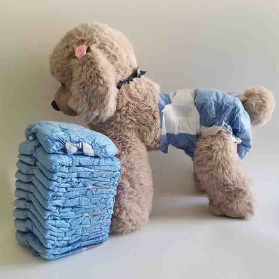 Pañales para perros de mascotas de película de tela o de película de PE en la hoja trasera Sostenible y ecológico
