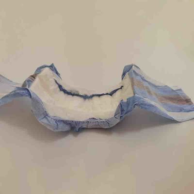 Pañal para perros de sexo masculino con una sábana superior de tejido no tejido suave e indicador de humedad ajustable incluido