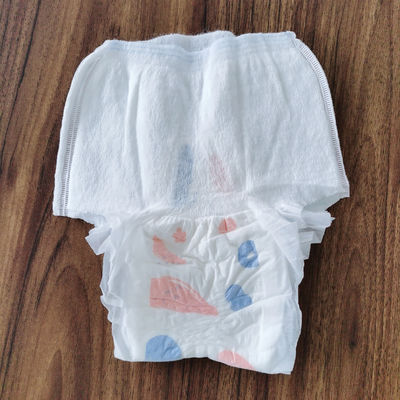Pantalones de período desechables con ropa interior menstrual transpirable en blanco OEM ODM