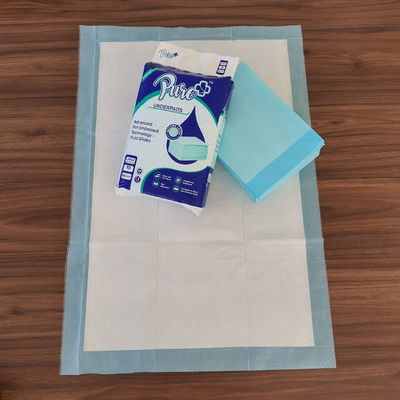 Color personalizado 5ply Core 60x90 Pad de absorción de incontinencia Pad de bajo de algodón Pad quirúrgico