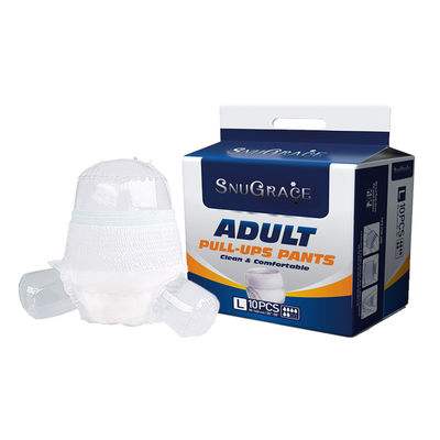 Pañales para adultos de tejido simple para adultos, pantalones súper absorbentes y suaves y transpirables