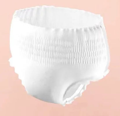 Pantalones menstruales desechables de alta absorción de tejido no tejido de pulpa de pelusa SAP para mujeres