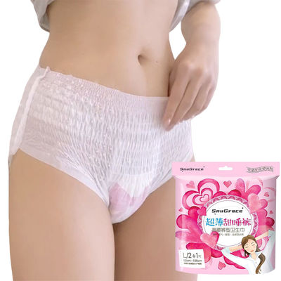 Camisetas de algodón para mujeres con superabsorción de la menstruación