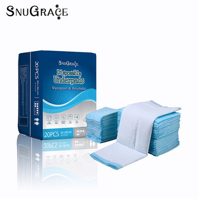 6 PLY SNUGRACE Superabsorbente Incontinencia Adulto Bajo almohadilla almohadillas de orina desechables para la cama