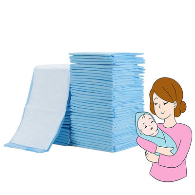 Enfermería bajo almohadilla Super absorbente azul almohadillas desechables para incontinencia