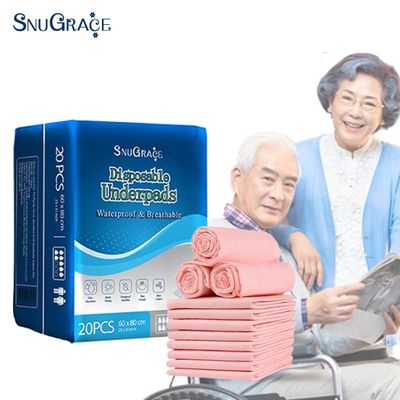 Absorbente Bajo almohadillas para adultos Protección de la cama médica Desechable y de alta absorción