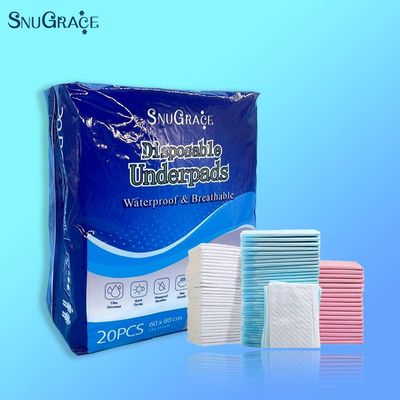 Capa superior de tejido suave no tejido súper absorbente almohadillas inferiores desechables para hombres y mujeres