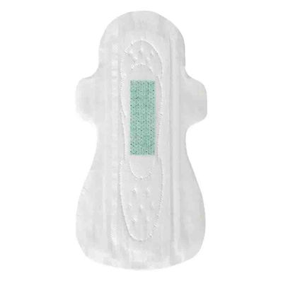 Acolchado sanitario de hoja superior transpirable desechable Lady Anion Chip para piel sensible y día
