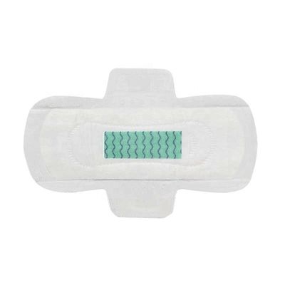 Acolchado sanitario de hoja superior transpirable desechable Lady Anion Chip para piel sensible y día
