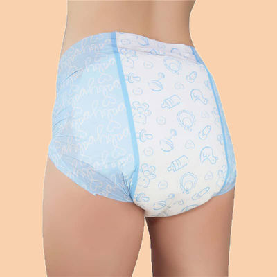 Pañales de incontinencia de absorción impresos para adultos Pañales de algodón de gran tamaño