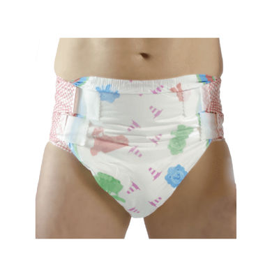 Pañal de incontinencia desechable para adultos unisex ultra suave con canal de prevención de fugas 3D