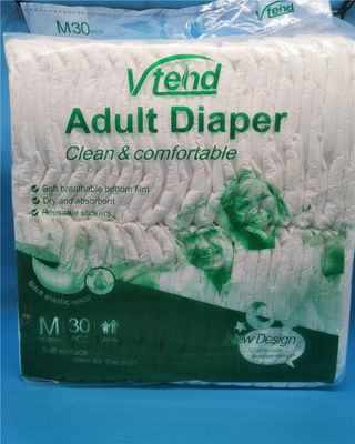 Pañales desechables para adultos de tejido no tejido suave para el hospital M/L/XL Tamaños por Trusted